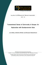 Transnational Sense of Community in Europe: An Exploration with Eurobarometer Data