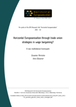 Horizontal Europeanisation through trade union strategies in wage bargaining? A neo-institutional framework