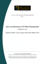 Actors and Dimensions of EU Affairs Professionalism. A Topological Review