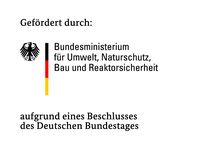 Abbildung die aussagt, dass das Projekt vom Bundesministerium für Umwelt, Naturschutz und nukleare Sicherheit gefördert wurde