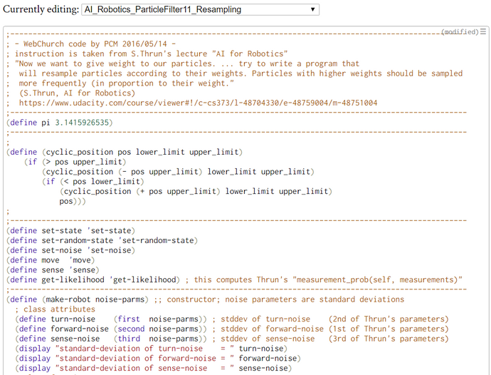 AI Robotics ParticleFilter1101 ParticleFilterWithIteration