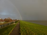 Rainbow over the dyke