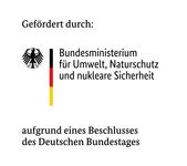 bmub logo gefoerdert de Abbildung die aussagt, dass das Projekt vom Bundesministerium für Umwelt, Naturschutz und nukleare Sicherheit gefördert wurde