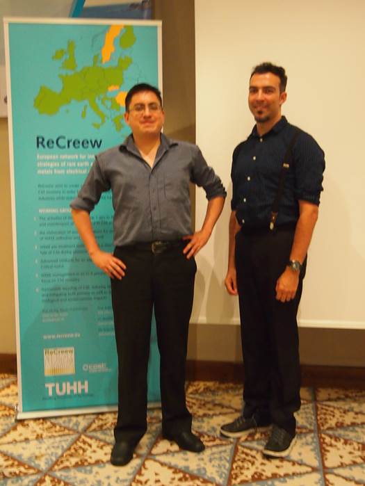 Fernando Peñaherrera und Clayton Burger auf dem ReCreew Arbeitstreffen auf Rhodos, 2017