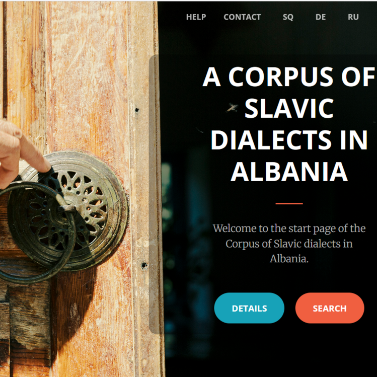 Screenshot Korpus Web