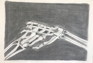 NIna Moss handskelett bleistift 2