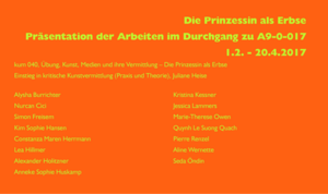 Prinzessin als Erbse Ausstellung Titel