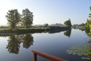 Bild des Huntedeichs im Sommer