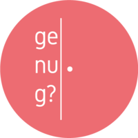 Das Logo der Ausstellung "genug" 2021