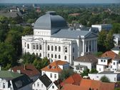 Ansicht des Staatstheaters Oldenburg aus der Vogelperspektive