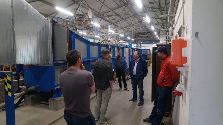 BASS Kick-Off Meeting 5-6 July 2022 with visit of the University of Hamburg wind-wave tunnel. [Photo: Oliver Wurl, ICBM]