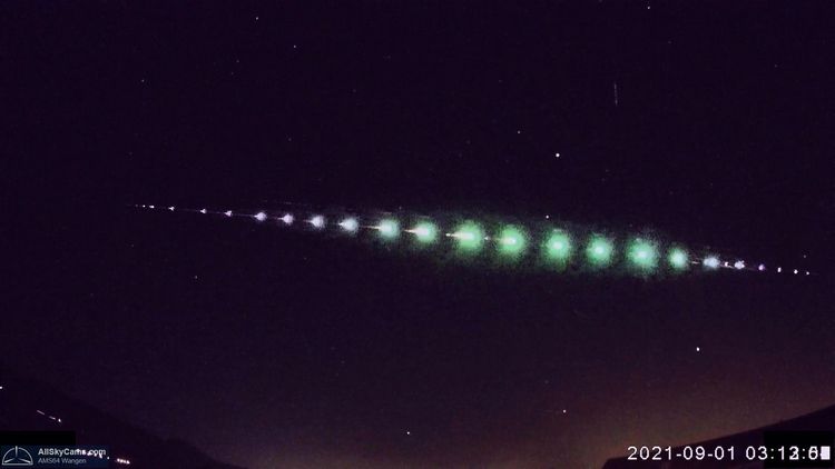 Stack der Bilder von der Allsky7 Station in Wangen. Copyright E. Späni, AllSky7 Kameranetzwerk