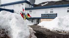 Die chilenische Forschungsstation Profesor Julio Escudero.