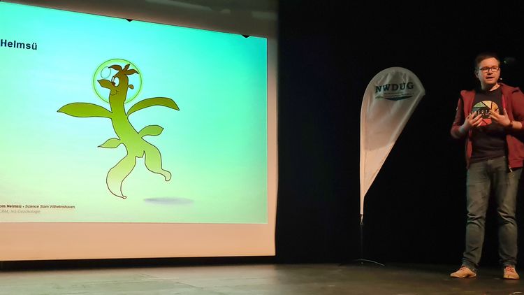 Markus Prinz während des Vortrags.