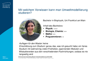 Studiengangsvorstellung