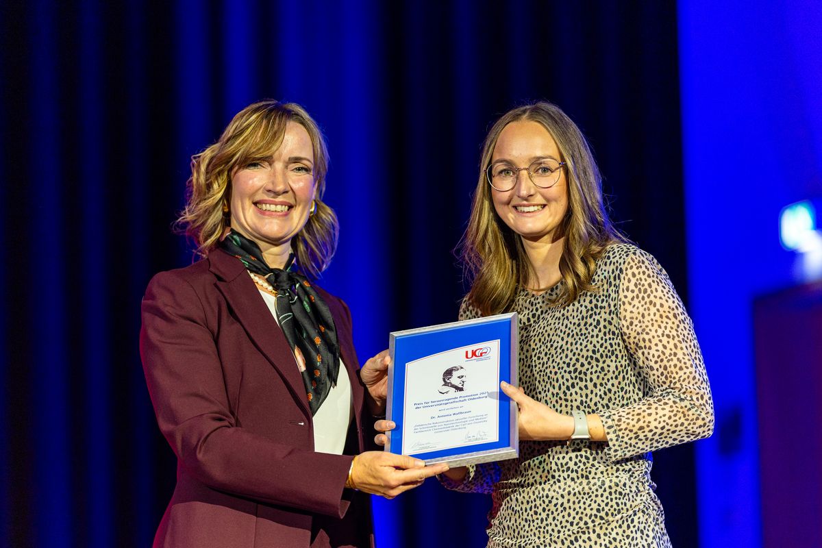 Dr. Antonia Wallbraun erhält UGO-Promotionspreis
