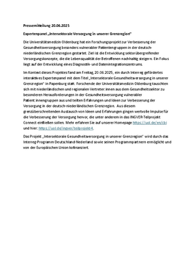 Press release in German