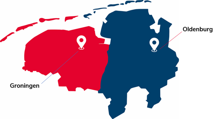 CBI Acting Region including Groningen and Oldenburg