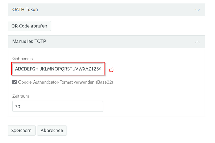 Schritt 7: Gemeinen Schlüßel Kopieren