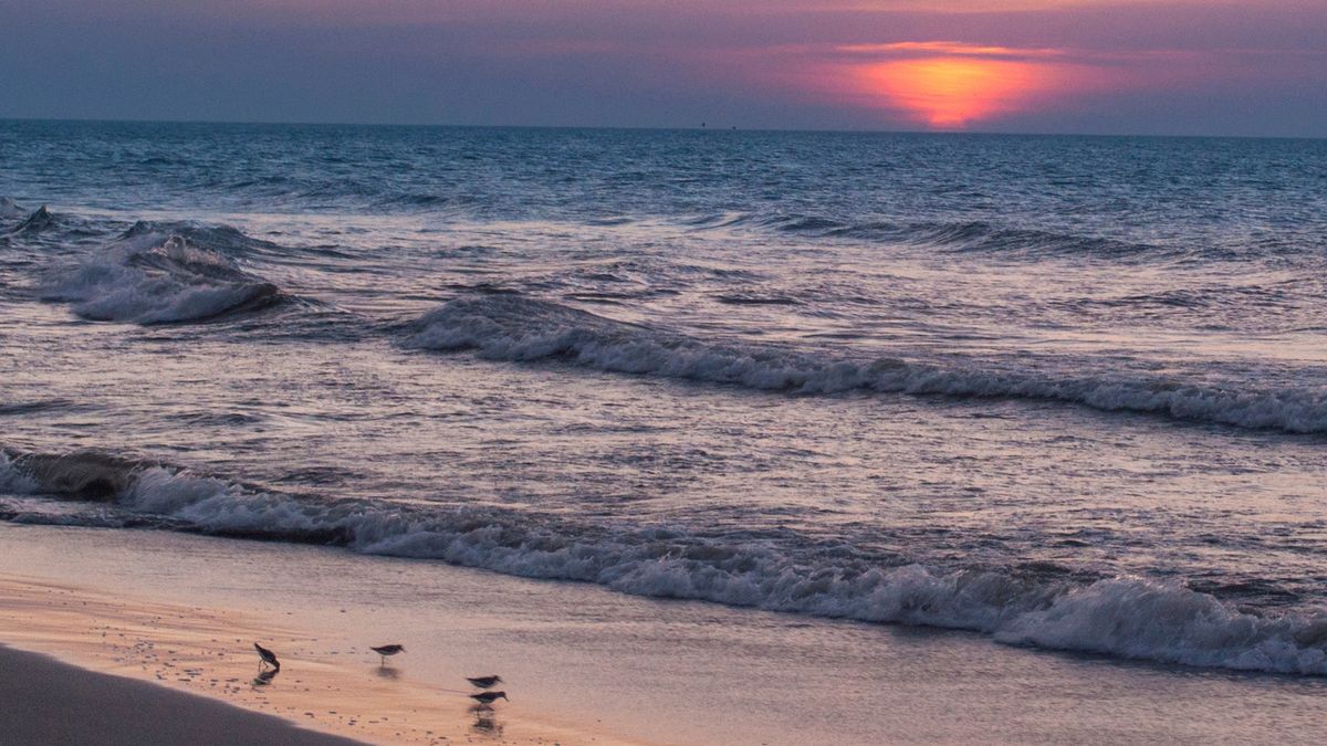 Sonnenuntergang am Strand