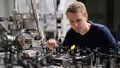 Jan Vogelsang adjusts mirrors in the attosecond lab.
