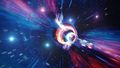 Artistic illustration of a wormhole.