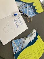 Foto des Gästebuches zur Postershow