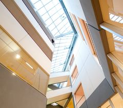 Perspektive Lichthof Bibliothek mit Lüftung