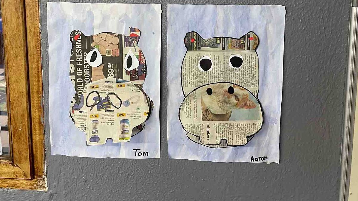 Crafts by pupils at Fish Hoek Primary School Student crafts from Fish Hoek Primary School, Cape Town.