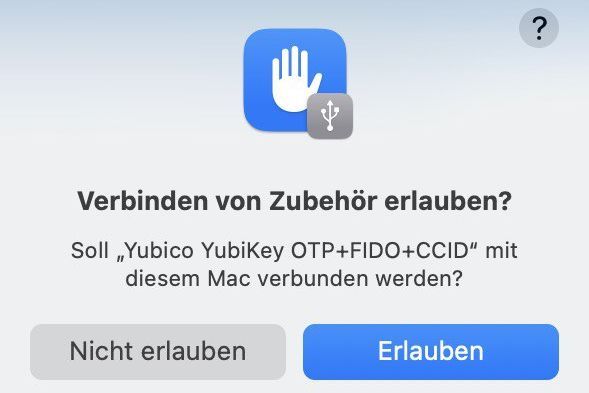 Schritt 5. Apple Systemdialog