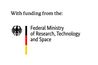 Federal Ministry of Research, Technology and Space Logo of the Federal Ministry of Research, Technology and Space, together with the English text ‘With funding from the:’.