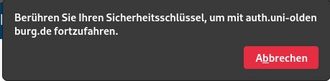 Schritt 5: YubiKey in USB-Steckplatz stecken