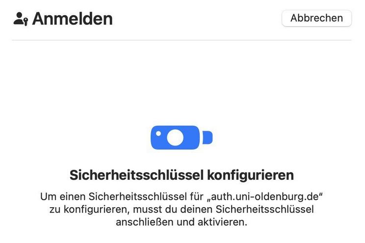 Schritt 8. Apple Yubikey Einrichtung