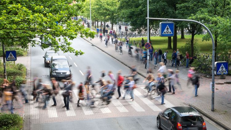 Rush hour on campus Haarentor
