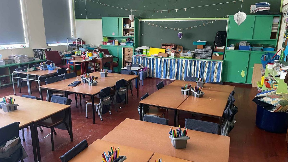 Fish Hoek Primary School  Klassenzimmer in der Fish Hoek Primary School, Kapstadt.