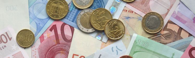 Münzen und Geldscheine - ein Studium kostet!
