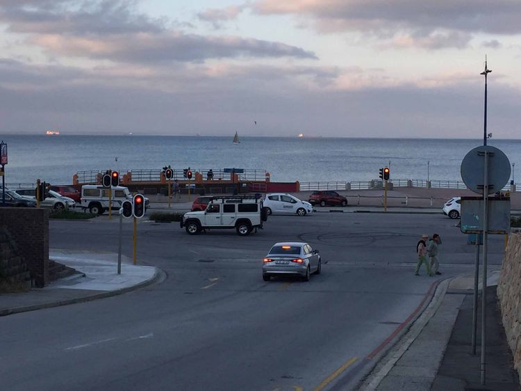 Straße zum Meer in Gqeberha/Port Elizabeth Straße zum Meer in Gqeberha/Port Elizabeth