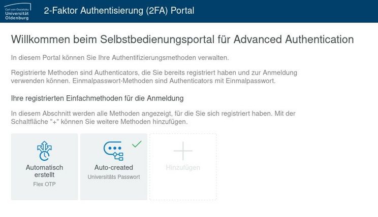 Übersicht Authentisierungsmethoden