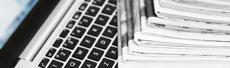 Newspapers and laptop. Pile of daily papers with news on the computer. Pages with headlines, articles folded and stacked on keypad of electronic device. Modern gadget and old journals, focus on paper news, newspaper, laptop, business, computer, articles, background, buttons, closeup, communication, daily, data, device, education, electronics, focus, folded, gadget, headline, heap, information, journal, keypad, knowledge, magazine, media, modern, newsprint, page, paper, pile, press, print, school, selective, silver, stack, stacked, tabloid, text, touchpad, white