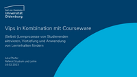 PDF Folien Vips in Kombination mit Courseware