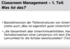 Screenshot aus Classroom-Management Screencast