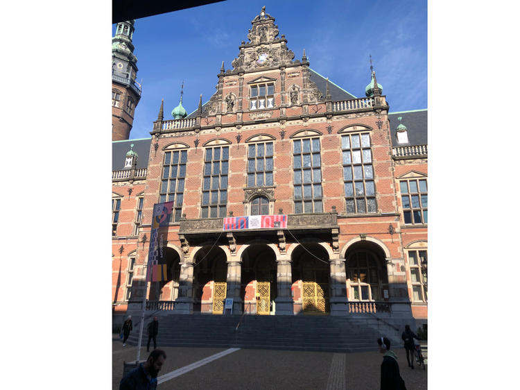 Hauptgebäude der Universität Groningen "Academiegebouw", das Hauptgebäude der Universität Groningen.