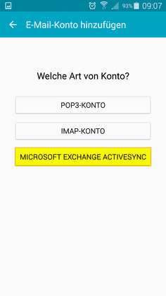 Bild Android 3 Manuelles Einrichten
