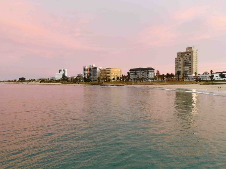 Blick auf Gqeberha/Port Elizabeth vom Wasser Blick auf Gqeberha/Port Elizabeth vom Wasser