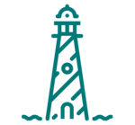 Icon Leuchtturm Seegrün