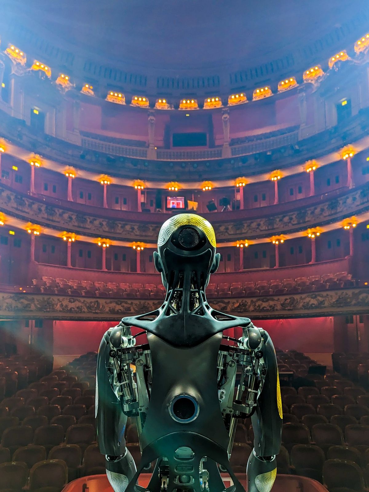 The creation — Celia Nieto Agraz — Robots are no longer science fiction. They are changing our lives and raising new questions about privacy. The challenge: How to keep user's data safe and make robots trustworthy? Ameca's ready to show herself to the world. (Ameca was designed and built by Engineered Arts Ltd.) 