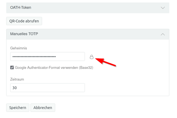 Schritt 6: Geheimnis sichtbar schalten