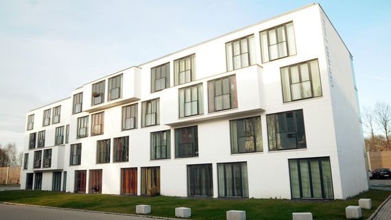 Das Foto zeigt das Wohnheim "Campus Appartments".