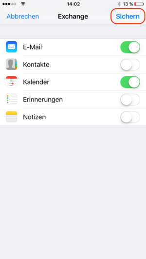 IPhone IOS 10 Exchange 8