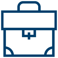 Icon Aktentasche Blau